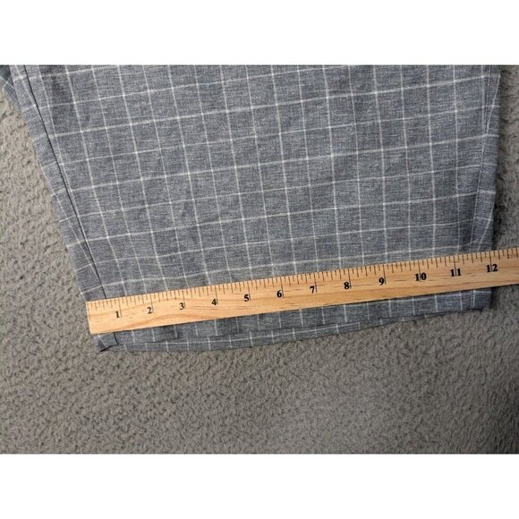Nike Golf Tour Performance Shorts Mens 36 Gray Windowpane Pattern Check Grid - Picture 9 of 14